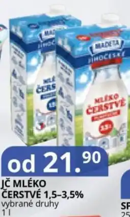 Potraviny CZ Madeta mléko čerstvé nabídka