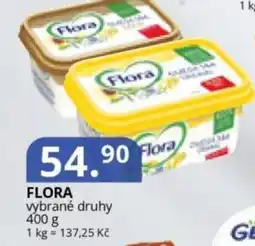 Potraviny CZ Flora vybrané druhy nabídka