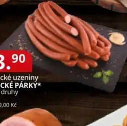 Potraviny CZ České uzeniny české párky nabídka