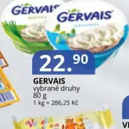 Potraviny CZ Gervais vybrané druhy nabídka