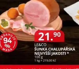 Potraviny CZ Le&Co šunka chalupářská nabídka