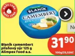 Brněnka Blaník camembert nabídka