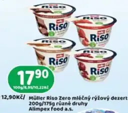 Brněnka Müller Riso Zero mléčný rýžový dezert nabídka