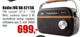 EVA Rádio JVC RA-E215G nabídka