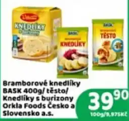 Brněnka Bask bramborové knedlíky nabídka