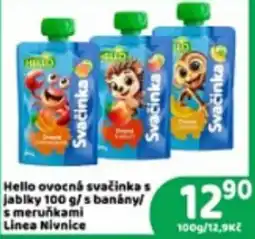 Brněnka Hello ovocná svačinka nabídka