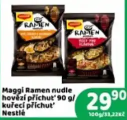 Brněnka Maggi Ramen nudy hovězí příchut' kuřecí příchut' nabídka