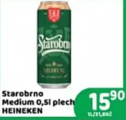 Brněnka Heineken Starobrno Medium nabídka