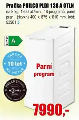 EVA Philco pračka pldi 138 a qtl nabídka