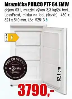 EVA Philco mraznička ptf 64 emw nabídka
