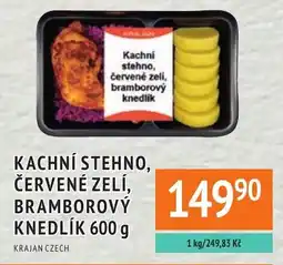 Coop hb Krajan czech kachní stehno, červené zelí, bramborový knedlík nabídka