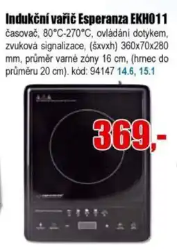 EVA Esperanza indukční vařič EKHO11 nabídka