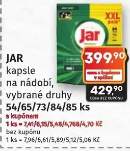 Coop hb Jar kapsle na nádobí nabídka