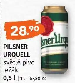 Coop hb Pilsner Urquell světlé pivo ležák nabídka