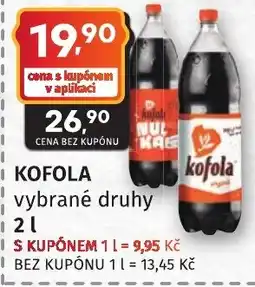 Coop hb Kofola vybrané druhy nabídka