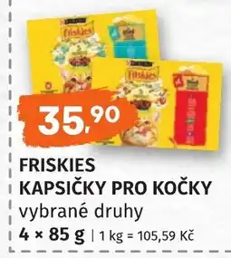 Coop hb Friskies kapsičky pro kočky vybrané druhy nabídka