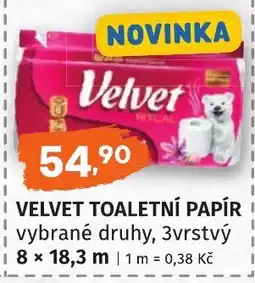 Coop hb Velvet toaletní papír nabídka
