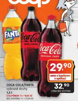 Coop hb Coca-Cola/Fanta vybrané druhy nabídka