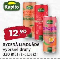 Coop hb Kapito sycená limonáda vybrané druhy nabídka
