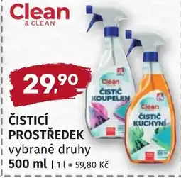 Coop hb Clean čistící prostředek nabídka