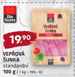 Coop hb Dle Gusta vepřová šunka standardní nabídka