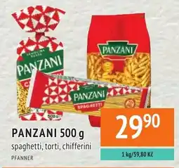 Coop hb Panzani spaghetti, torti, chifferini nabídka