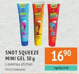 Coop hb Snot squeeze mini gel s ovocnou příchutí violet kangaroo nabídka
