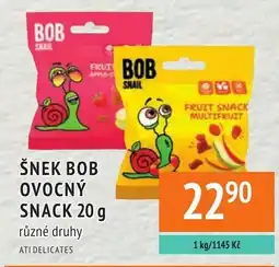 Coop hb Šnek bob ovocný snack nabídka