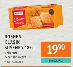 Coop hb Roshen klasik sušenky s příchutí pečeného mléka nabídka
