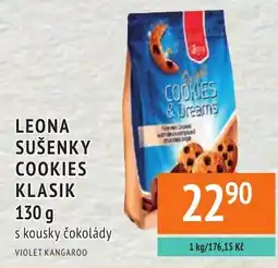 Coop hb Leona sušenky cookies klasik s kousky čokolády nabídka