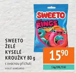 Coop hb Sweeto želé kyselé kroužky nabídka