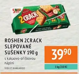 Coop hb Roshen 2crack slepované sušenky s kakaovo-oříškovou náplní nabídka