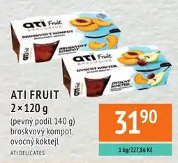 Coop hb Ati fruit broskvový kompot, ovocný koktejl nabídka