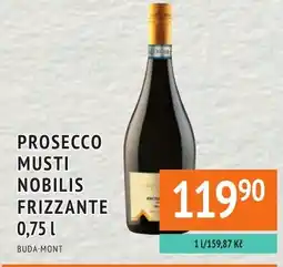 Coop hb Prosecco Musti Nobilis Frizzante nabídka
