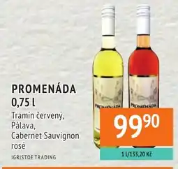 Coop hb Promenáda Tramín červený, Pálava, Cabernet Sauvignon rosé nabídka