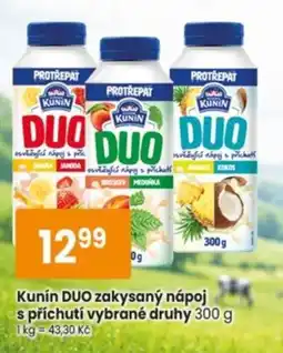 TEMPO Kunín duo zakysaný nápoj s příchutí vybrané druhy nabídka