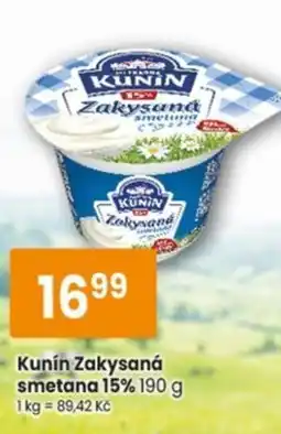 TEMPO Kunín Zakysaná smetana 15% nabídka