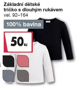 Woolworth Základní dětské tričko s dlouhým rukávem nabídka