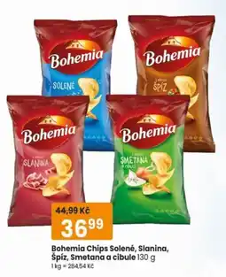 TEMPO Bohemia chips solené, slanina, špíz, smetana a cibule nabídka