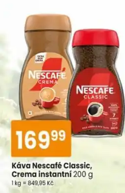 TEMPO Nescafe classic, crema instantni nabídka