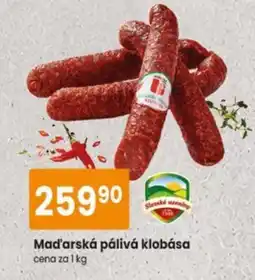 TEMPO Slezské uzeniny Mad'arská pálivá klobása nabídka