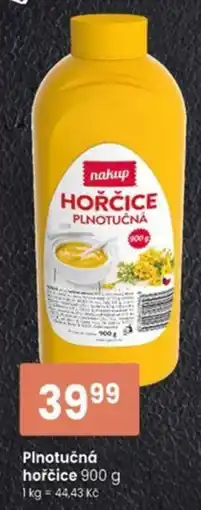TEMPO nakup hořčice plnotučná nabídka