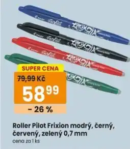 TEMPO Frixion Roller Pilot modrý, černý, červený, zelený nabídka