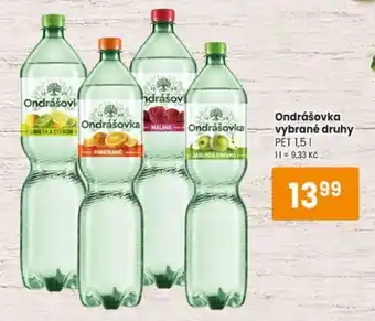 TEMPO Ondrášovka vybrané druhy nabídka