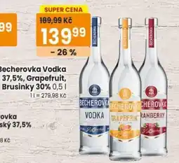 TEMPO Becherovka Vodka Grapefruit Brusinky nabídka