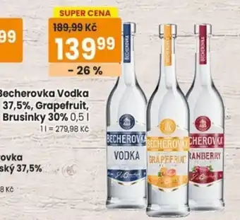 Becherovka Vodka Grapefruit Brusinky