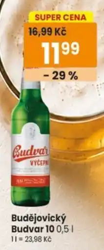 TEMPO Budvar výčepní nabídka