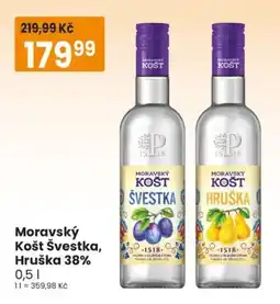 TEMPO Moravský Košt Švestka, Hruška nabídka