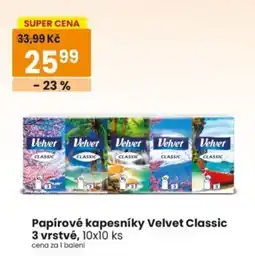 TEMPO Velvet papírové kapesníky Classic nabídka