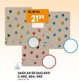 TEMPO Sešit A4 60 listů EKO nabídka